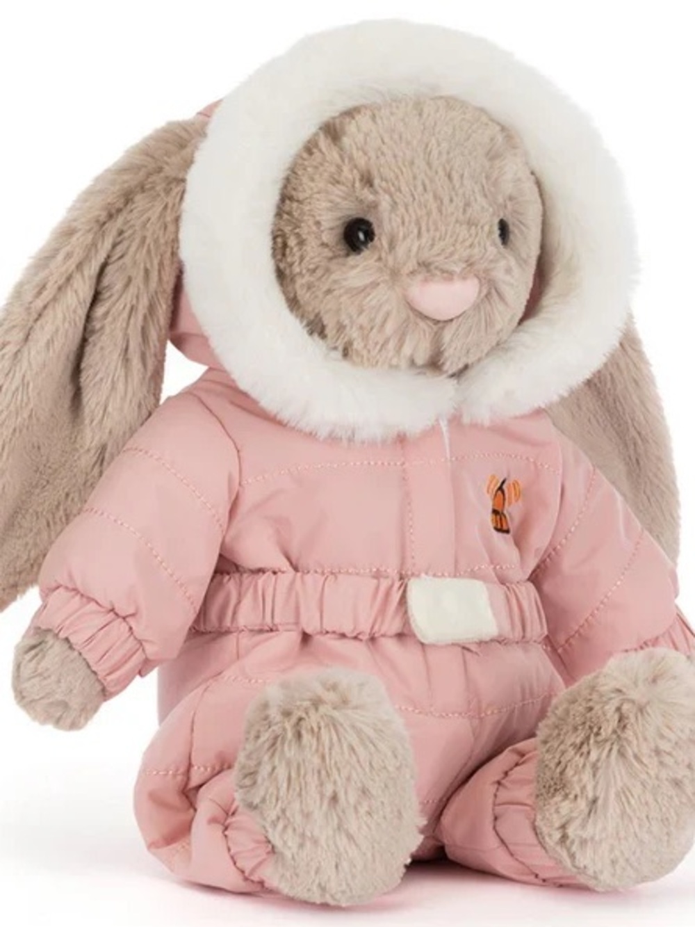 Jellycat pink snow suit bunny
